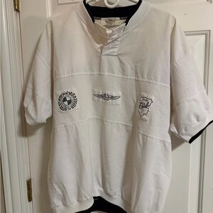 Men's Vintage Sport Club White Short Sleeve Shirt